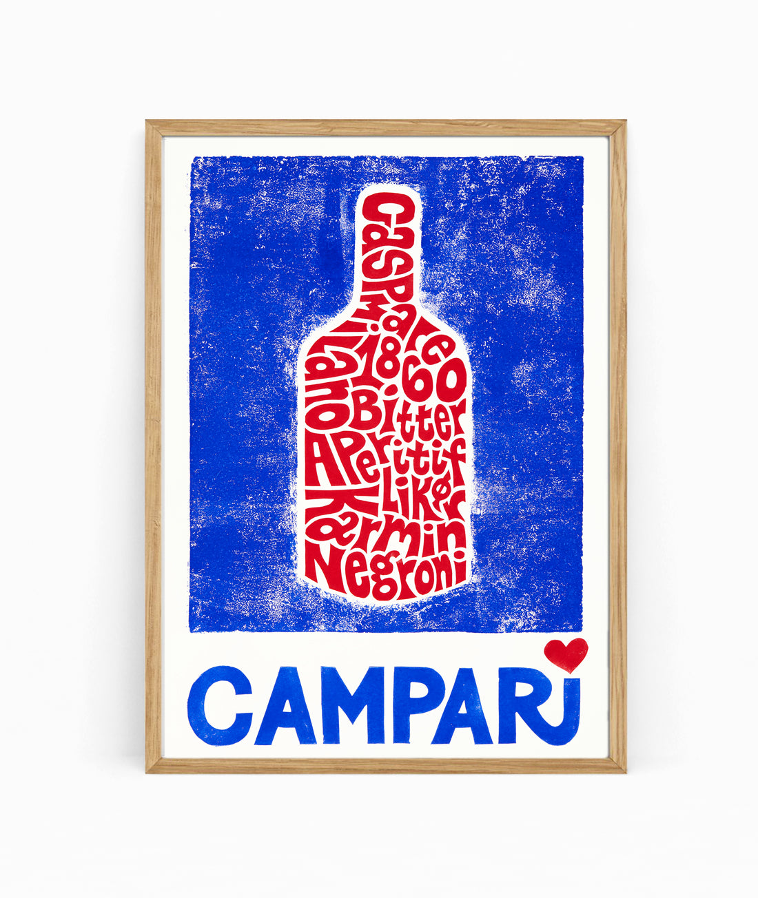 Sigrid Svane. Giglee/kunstprint. Campari.